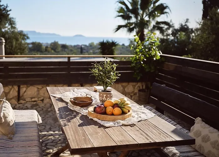 فيلة Vafias - Tranquil Location, Ideal For Large Groups, By Zantewize *